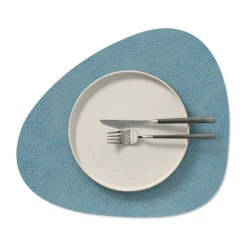 Placemats^LIND DNA Hippo placemat curve M, Light Blue