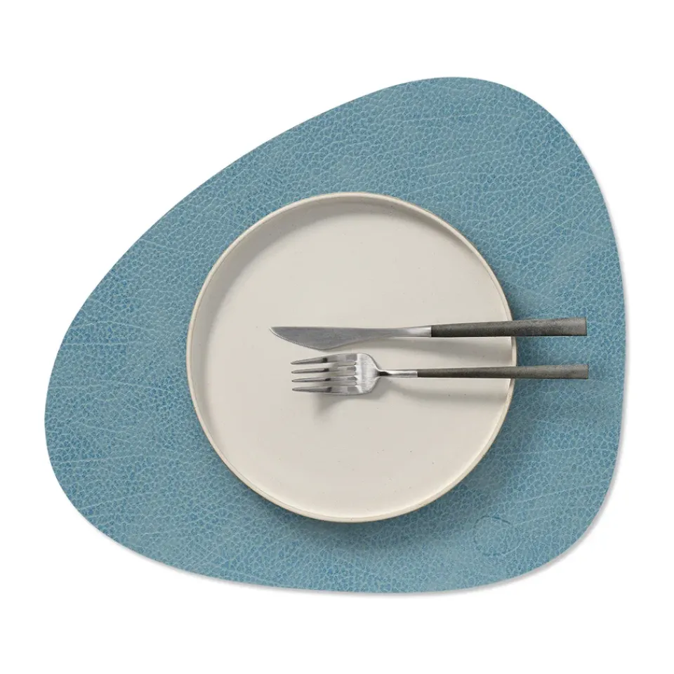 Placemats^LIND DNA Hippo placemat curve M, Light Blue