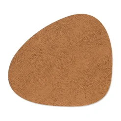 Placemats^LIND DNA Hippo placemat curve M, Natural Brown