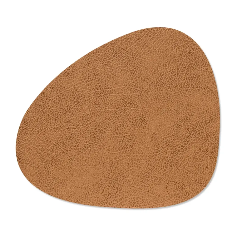 Placemats^LIND DNA Hippo placemat curve M, Natural Brown