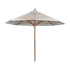 Sun Protection^1898 Hisshult parasol Ø270 cm, stripe-teak Beige