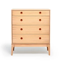 New Mavis Höllviken chest of drawers, oak white pigmented, 4 drawers Beige