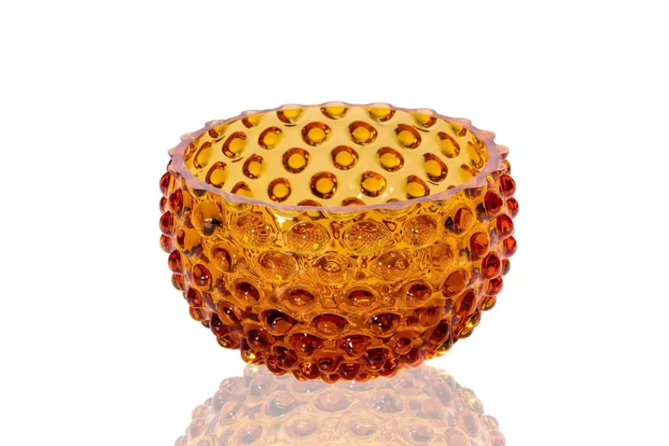 Best Anna Von Lipa Hobnail Tapas 11.5 cm, Amber Brown