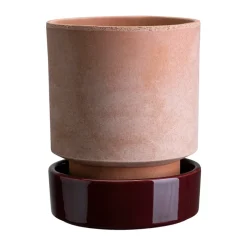 Discount Bergs Potter Hoff pot, Ø14 cm, Raw Rosa-Deep Burgundy PinkPurple