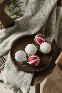 Christmas Decorations^Scandi Living Holiday baubles 6-pack, White