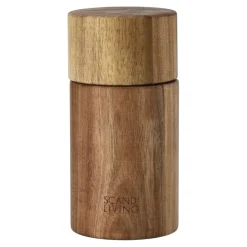 Salt & Pepper Grinders^Scandi Living Hollow salt grinder 13 cm, Acacia Brown