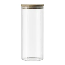Storage Jars^Scandi Living Hollow storage jar, 1,7 L Brown