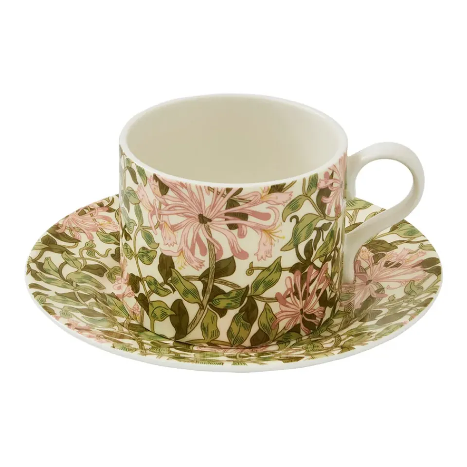 Teacups^Spode Honeysuckle tea cup with saucer 28 cl, Multi