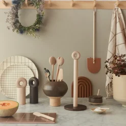 Salt & Pepper Grinders^OYOY Hoop spice mill, Nature Beige