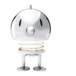 Hoptimist LED lamp portable XL, Chrome Silver-coloured
