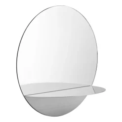 Normann Copenhagen Horizon mirror round, Stainless steel Silver-coloured