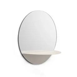 Round Mirrors|Wall Mirrors^Normann Copenhagen Horizon mirror round, White