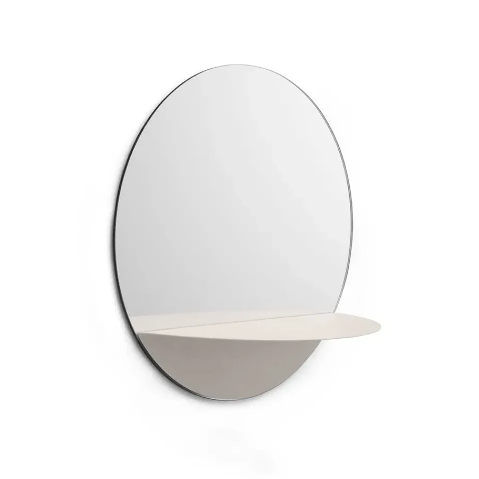 Round Mirrors|Wall Mirrors^Normann Copenhagen Horizon mirror round, White