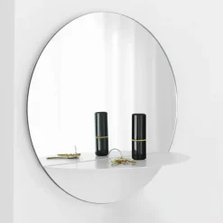 Round Mirrors|Wall Mirrors^Normann Copenhagen Horizon mirror round, White