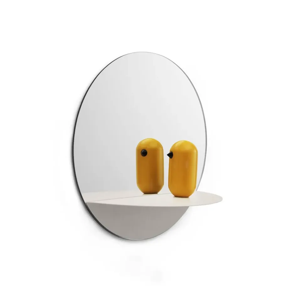 Round Mirrors|Wall Mirrors^Normann Copenhagen Horizon mirror round, White