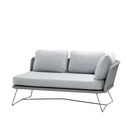 Garden Sofas & Garden Benches|Outdoor Lounge Furniture^Cane-line Horizon modular sofa, Natté light , left Grey