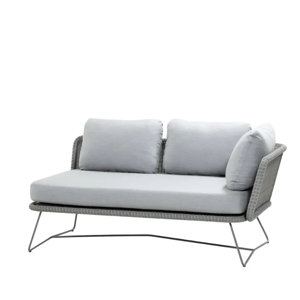 Garden Sofas & Garden Benches|Outdoor Lounge Furniture^Cane-line Horizon modular sofa, Natté light , left Grey