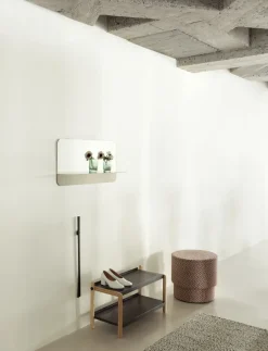Hot Normann Copenhagen Horizon spegel horisontal, Stainless steel Silver-coloured
