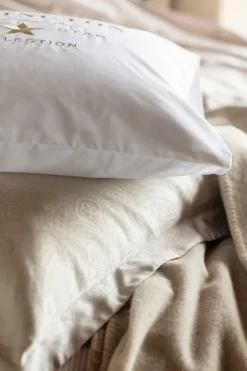 Pillow Cases^Lexington Hotel Embroidery pillowcase 50x60 cm, White-light beige WhiteBeige