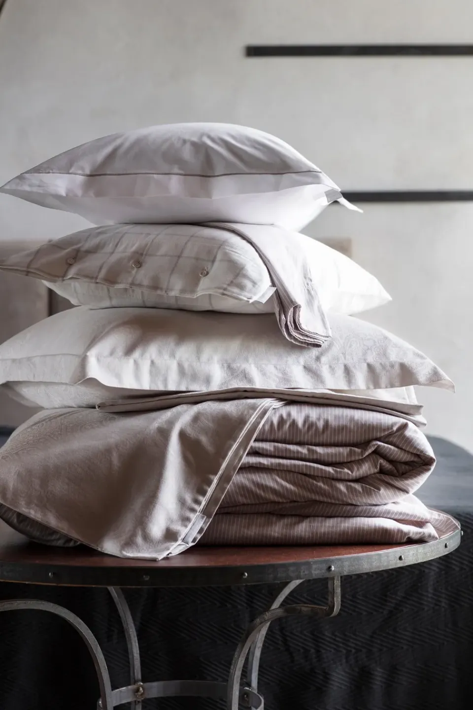 Outlet Lexington Hotel Percale pillowcase 65x65 cm, White-light beige WhiteBeige
