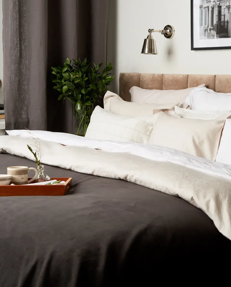 Outlet Lexington Hotel Percale pillowcase 65x65 cm, White-light beige WhiteBeige