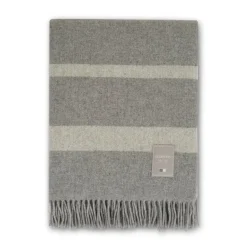 Wool Blankets & Throws^Lexington Hotel Wool wool throw 130x170 cm, grey-white GreyBeige