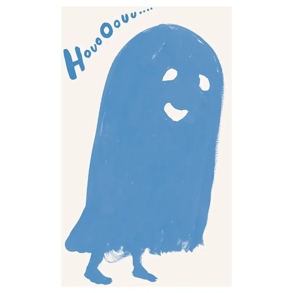 Posters|Children's Room Accessories^Paper Collective HouoOouu blue poster, 30x40 cm BlueWhite