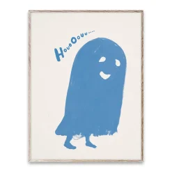 Posters|Children's Room Accessories^Paper Collective HouoOouu blue poster, 30x40 cm BlueWhite
