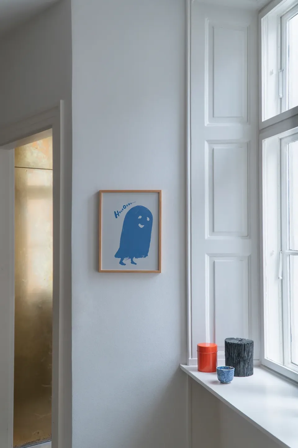 Posters|Children's Room Accessories^Paper Collective HouoOouu blue poster, 30x40 cm BlueWhite