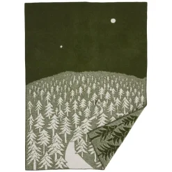 Wool Blankets & Throws^Klippan Yllefabrik House in the Forest wool blanket, green White