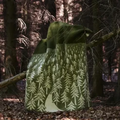 Wool Blankets & Throws^Klippan Yllefabrik House in the Forest wool blanket, green White