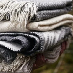 New Klippan Yllefabrik House in the Forest wool blanket, Grey