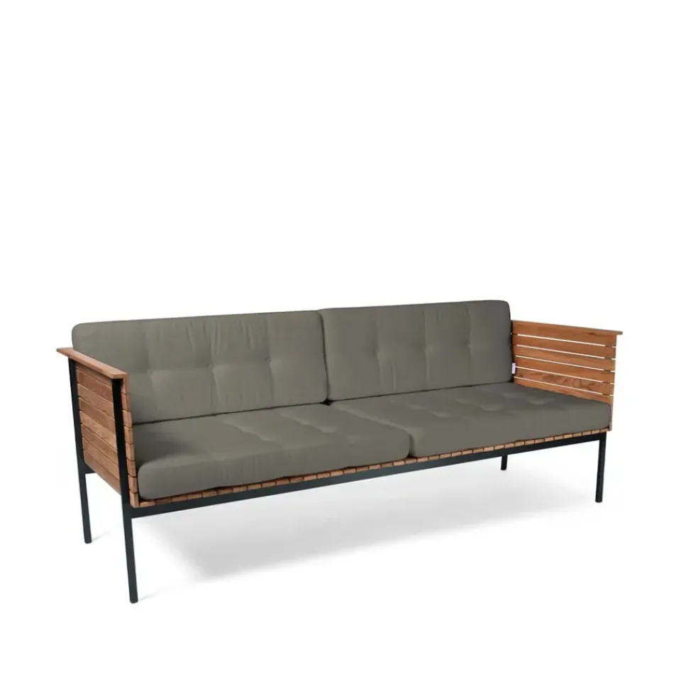 Clearance Skargaarden Häringe sofa, Sunbrella Natté Nature -teak-black Grey