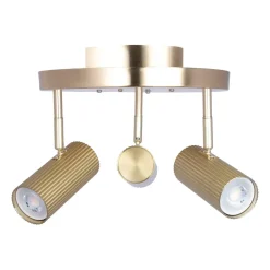 Ceiling Lights^Globen Lighting Hubble 3 ceiling lamp, Brushed brass Orange