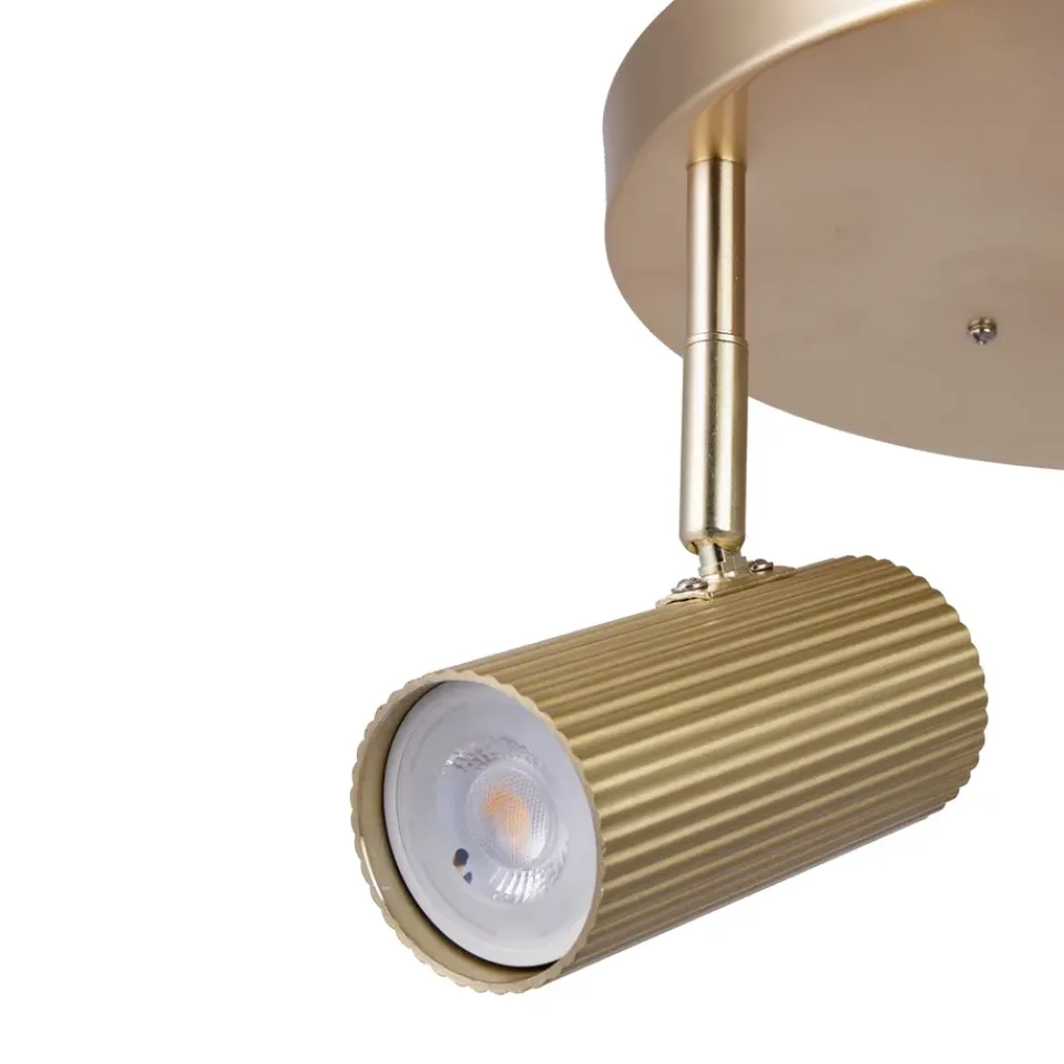 Ceiling Lights^Globen Lighting Hubble 3 ceiling lamp, Brushed brass Orange
