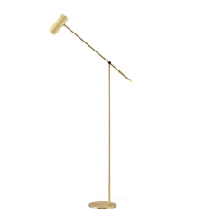 Floor Lamps^Globen Lighting Hubble Read floor lamp, Brushed brass Gold-coloured
