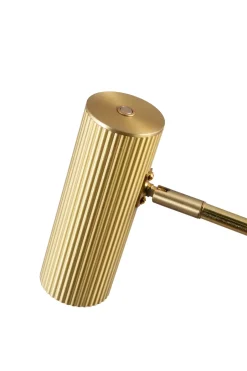 Floor Lamps^Globen Lighting Hubble Read floor lamp, Brushed brass Gold-coloured