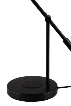 New Globen Lighting Hubble Read table lamp with wireless charging, Black