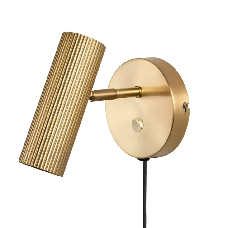 Discount Globen Lighting Hubble wall lamp, brushed brass Gold-coloured