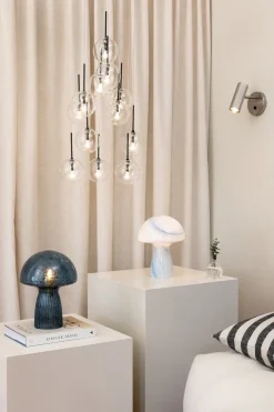 Clearance Globen Lighting Hubble wall lamp, Brushed steel Silver-coloured