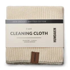 Dishcloths & Brushes^Humdakin cleaning cloth 28x28 cm 2-pack, Shell-oak BeigeGreen