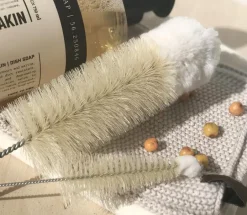 Dishcloths & Brushes^Humdakin dish brush for bottles, Small Silver-colouredWhite