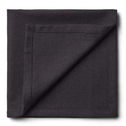 Outlet Humdakin fabric napkin 40x40 cm 2-pack, Coal Black