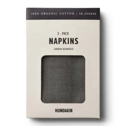 Linen & Cotton Napkins^Humdakin fabric napkin 40x40 cm 2-pack, seaweed Green