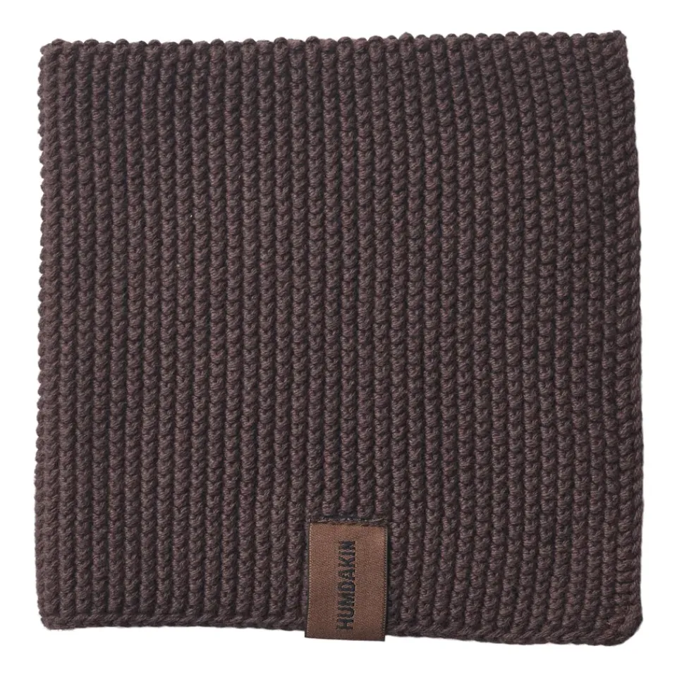 Dishcloths & Brushes^Humdakin Knitted dishcloth 28x28 cm, Coco Brown