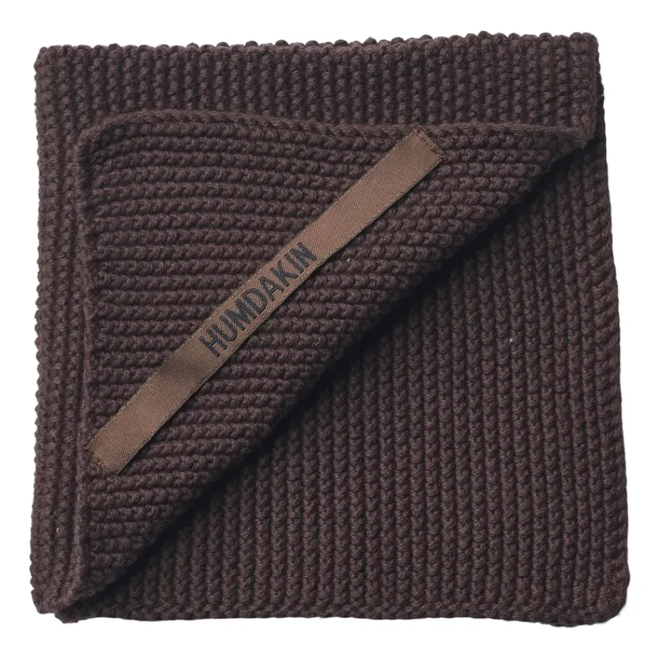 Dishcloths & Brushes^Humdakin Knitted dishcloth 28x28 cm, Coco Brown