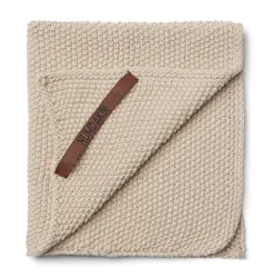 Dishcloths & Brushes^Humdakin Knitted dishcloth 28x28 cm, Light stone Beige