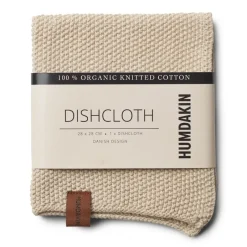 Dishcloths & Brushes^Humdakin Knitted dishcloth 28x28 cm, Light stone Beige