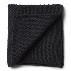 Humdakin Knitted dishcloth 28x28 cm, Coal Black