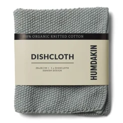 Dishcloths & Brushes^Humdakin Knitted dishcloth 28x28 cm, Stone Grey